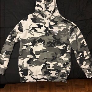 Anti Social Social Club Black and Gray Sweater Urban Camouflage